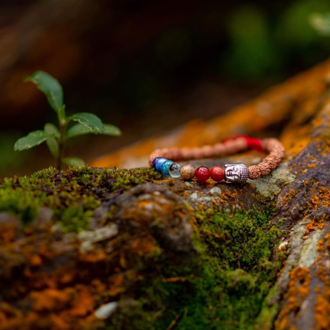BRAZALETE 7 CHAKRAS RUDRAKSHA - soybudamex