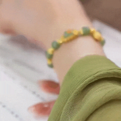 Brazalete de Jade Flor de Loto