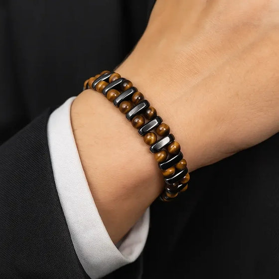 Pulsera Ojo de Tigre para Hombre
