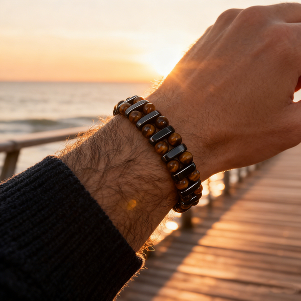 Pulsera Ojo de Tigre para Hombre