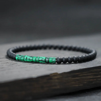 Pulsera Abundancia Terrenal (Ónix - Malaquita)