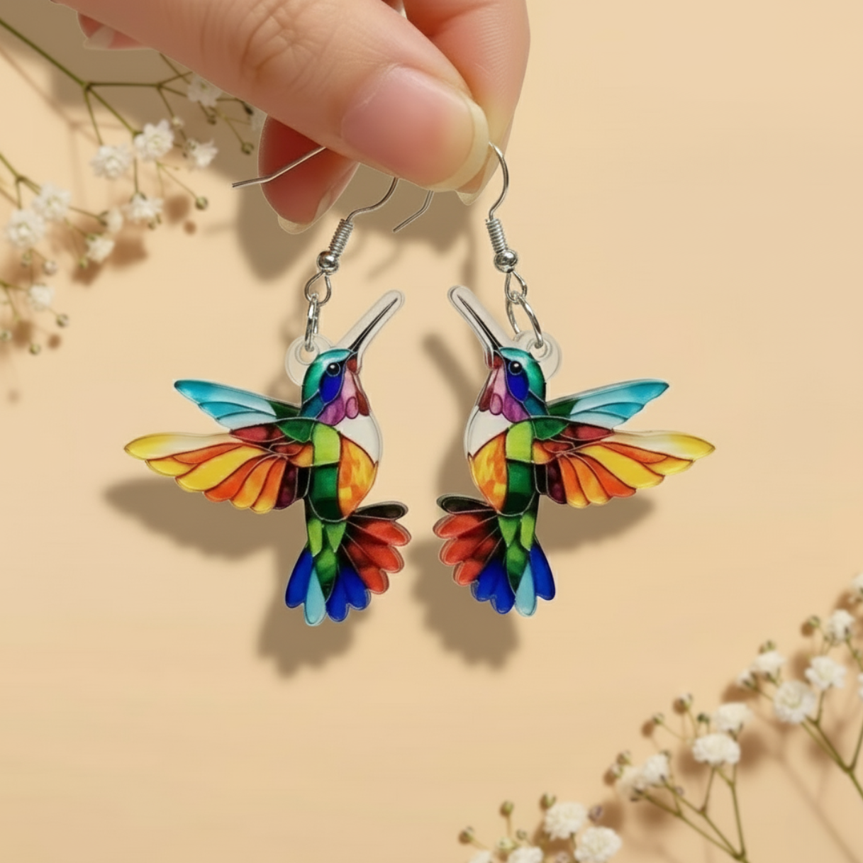 ✨ COLECCION  ALMA DE COLIBRÍ ✨ (collar o aretes)