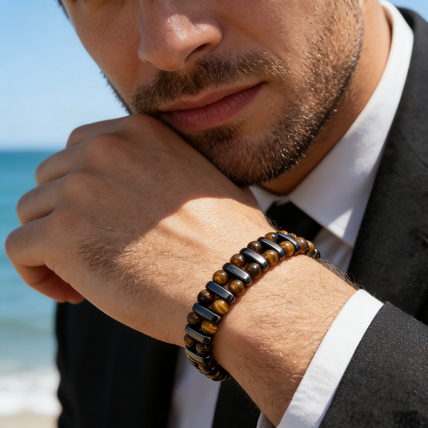 Pulsera Ojo de Tigre para Hombre