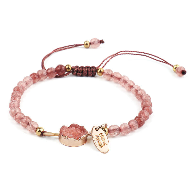 Pulsera de Cuarzo Rosa