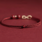 Pulsera de  Hilo Rojo - Bendición de cinabrio (ORO 18K)