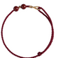 Pulsera de  Hilo Rojo - Bendición de cinabrio (ORO 18K)