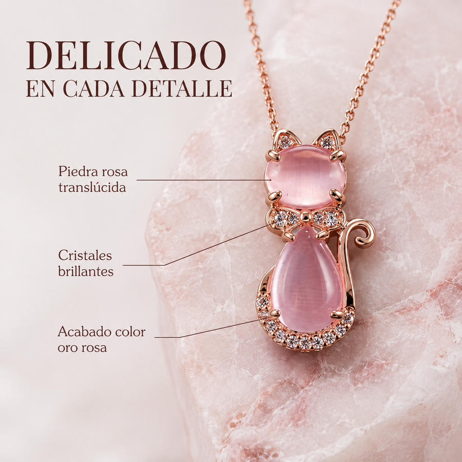 Collar Gatuno (Cuarzo)
