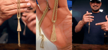 Collar Egipcio con Jeroglíficos (Baño en Oro 14K)