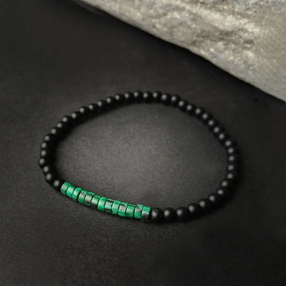 Pulsera Abundancia Terrenal (Ónix - Malaquita)