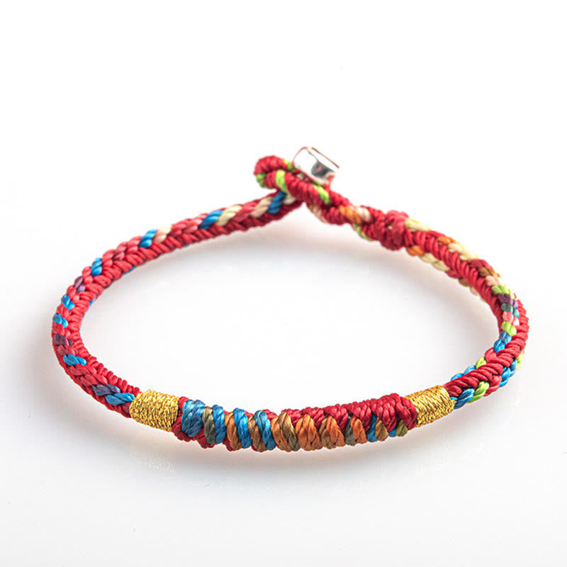 Pulsera Tibetana de Cuerda Roja