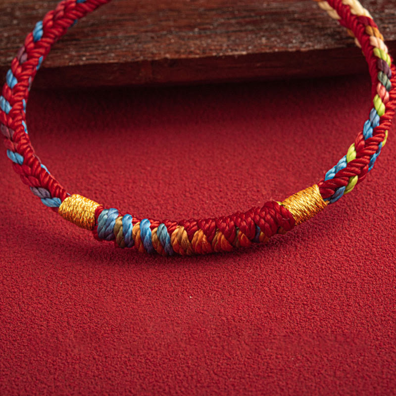 Pulsera Tibetana de Cuerda Roja