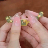 Brazalete de Jade Flor de Loto