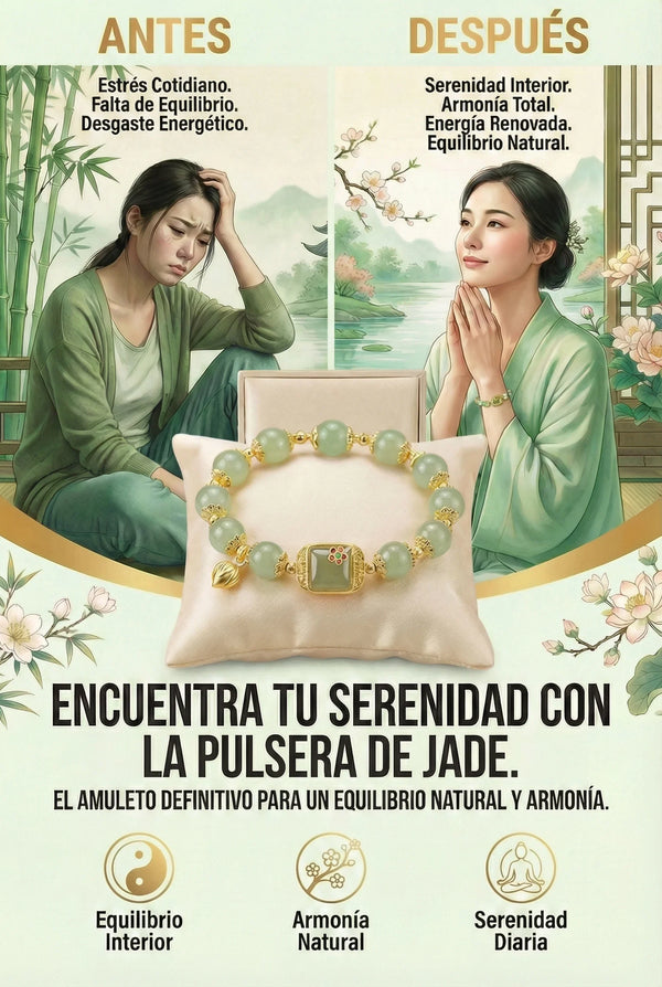 Brazalete de Jade Flor de Loto