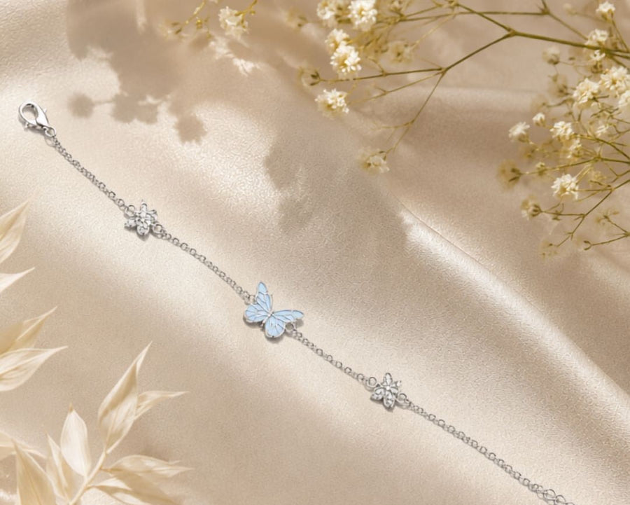 Pulsera Mariposa que Brilla en la Oscuridad