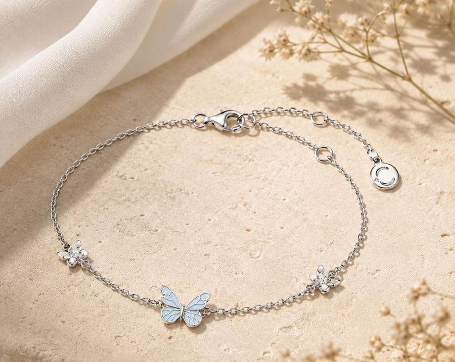 Pulsera Mariposa que Brilla en la Oscuridad