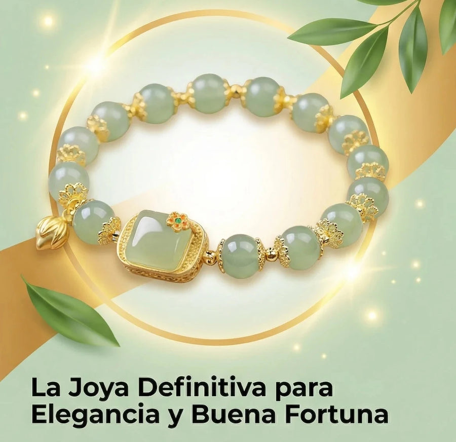 Brazalete de Jade Flor de Loto