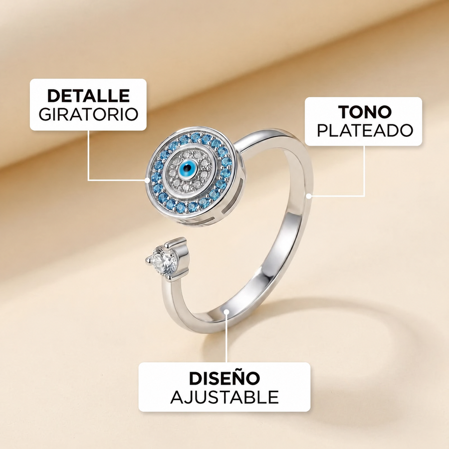 Anillo Giratorio Azul